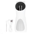Red LED 2-in-1 cat teaser toy with USB, automatic rotation, and adjustable gears for interactive pet play.