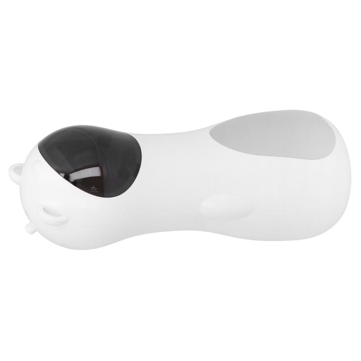 Red LED 2-in-1 cat teaser toy with USB charging, automatic rotation, and adjustable gears, designed for playful cats.