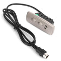 Switch controller with 2 buttons and 5-pin USB port for ride-on cars, made by Everything Baby, used for home electric sofa remote control