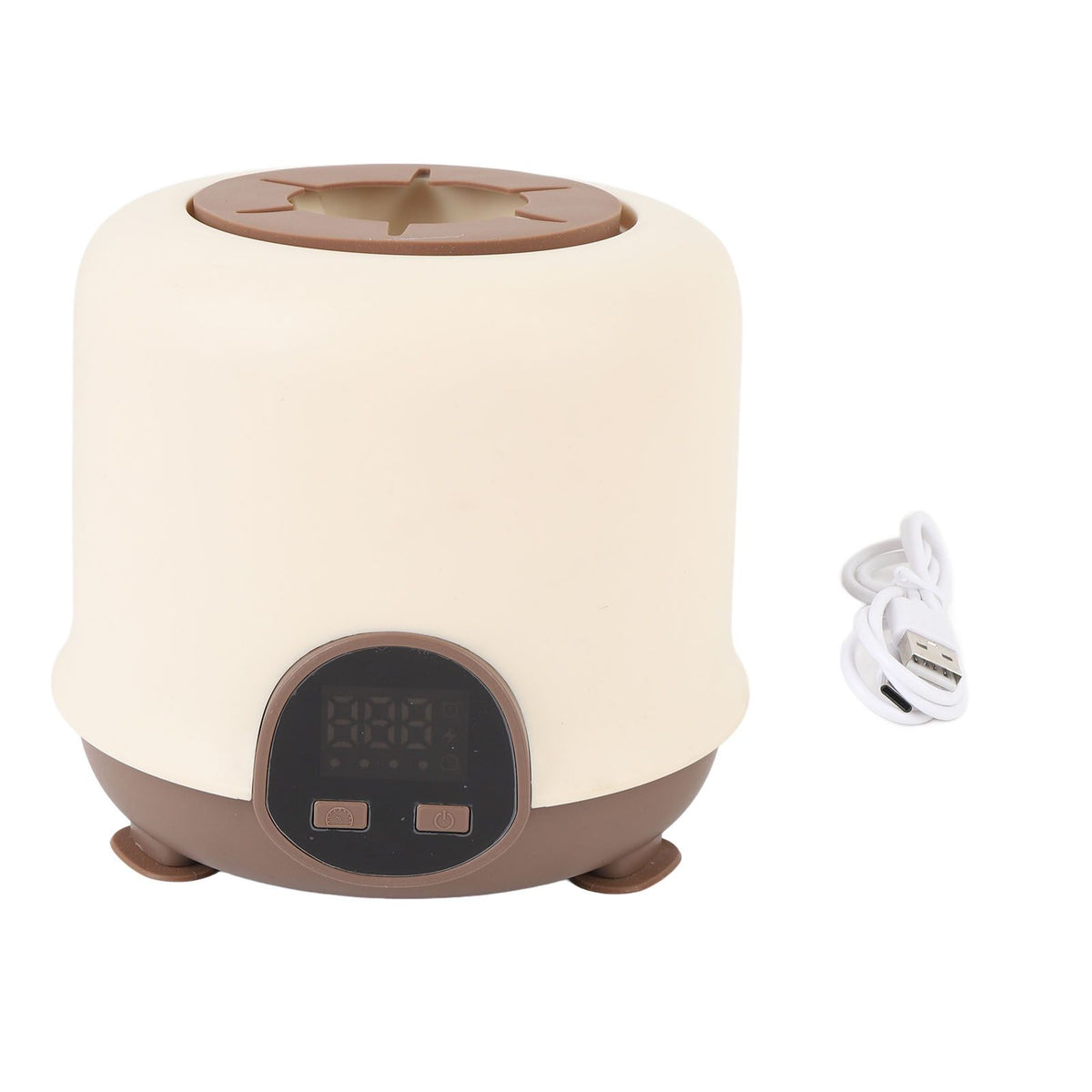 Electric baby formula mixer from Everything Baby, cordless milk bottle shaker with digital display and low noise for infant feeding.