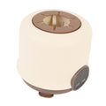 Electric baby formula mixer from Everything Baby, cordless with digital display, low noise, suitable for infant feeding in brown color.