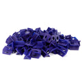 Set of 200 blue ceramic tile leveler tools for wall and floor tiling, ideal for construction and tile leveling projects.