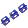 Blue ceramic tile leveler tools for wall and floor tiling, 200-piece set for construction and building projects.