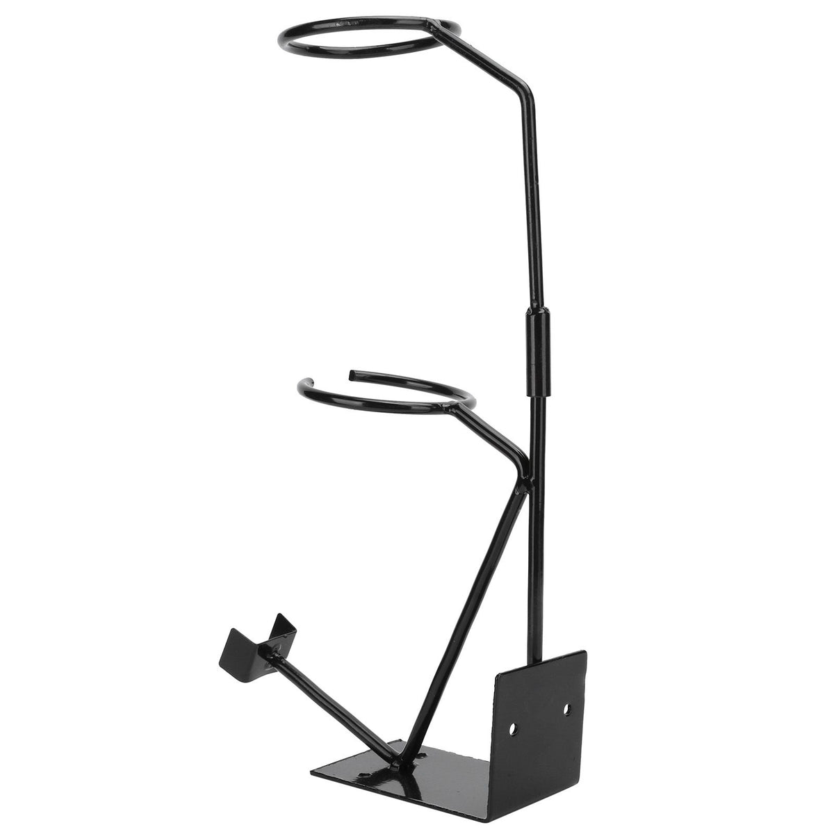 Everything Baby spray gun holder for painting sprayers, with storage stand and strainer rack for outdoor toy equipment.