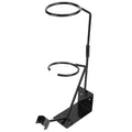 Everything Baby spray gun holder storage stand with strainer rack for painting sprayers and outdoor play equipment organization.