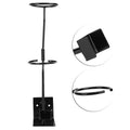 Everything Baby spray gun holder and storage stand with strainer rack for painting sprayers, designed for outdoor play equipment.
