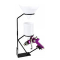 Everything Baby spray gun holder and storage stand with strainer rack for painting sprayers, ideal for outdoor toy equipment.