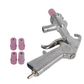 Handheld pneumatic sand blaster machine for abrasive sand blasting and derusting, designed for outdoor toy play and DIY projects.