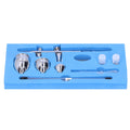 Everything Baby G1/8 airbrush pen spray gun set with 0.2mm, 0.3mm, 0.5mm calibers for art and painting projects.