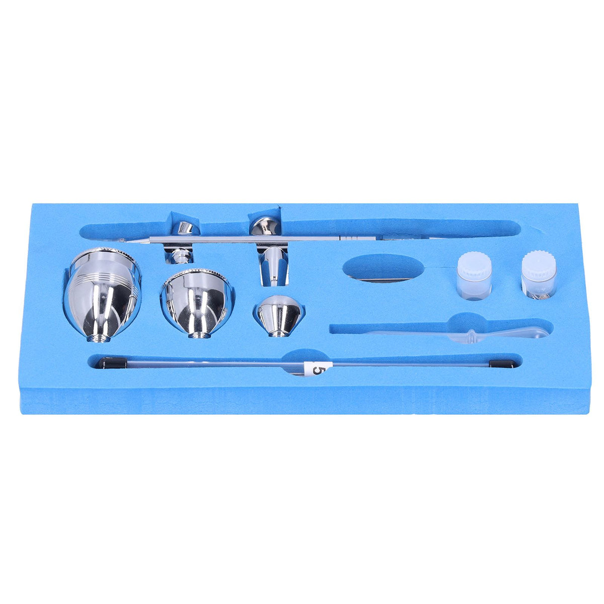 Everything Baby G1/8 airbrush pen spray gun set with 0.2mm, 0.3mm, 0.5mm calibers for art and painting projects.