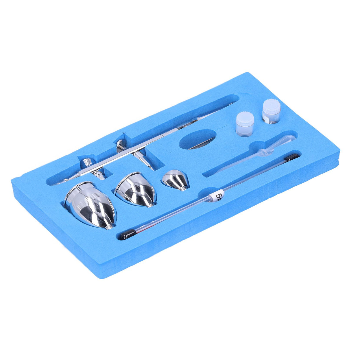 Everything Baby G1/8 airbrush pen spray gun set with 0.2mm, 0.3mm, 0.5mm nozzles for art and drawing projects.