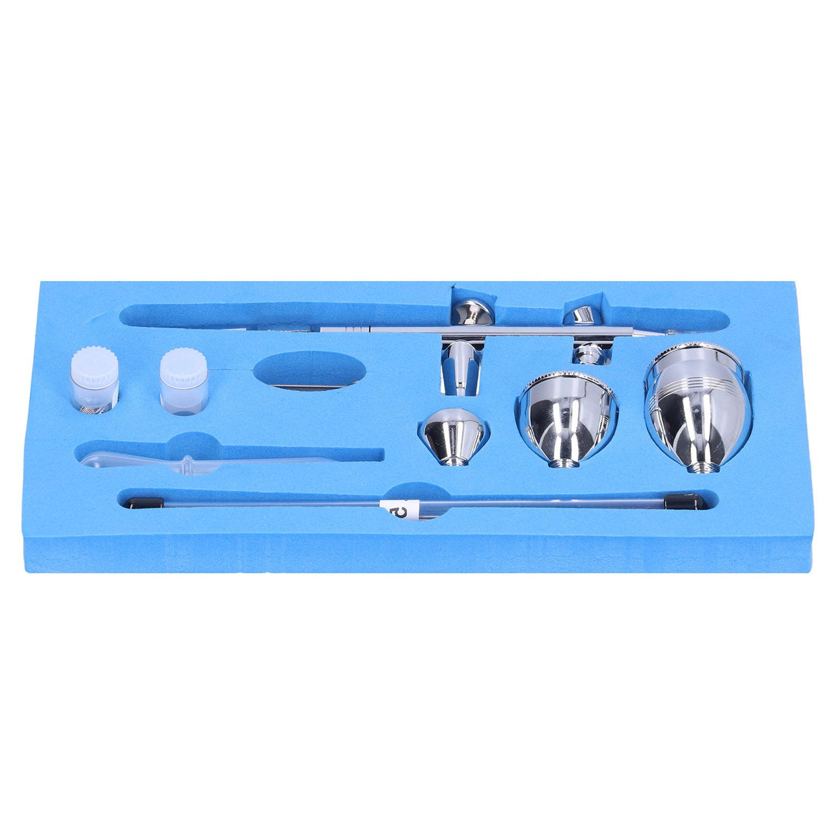 Everything Baby G1/8 airbrush pen spray gun set with 0.2mm, 0.3mm, 0.5mm calibers for art and painting projects.
