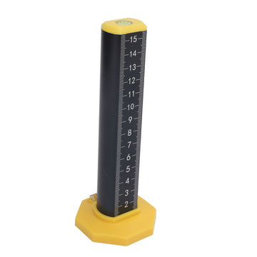 Equal Height Ruler Accurate Double Sided Scale Thickened Rust Proof Gradienter Ruler for Indoor Outdoor Black Inverted