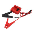 Car jumper cable clamp for 18V lithium battery, portable automotive booster cable, compatible with ride-on cars and go-karts.