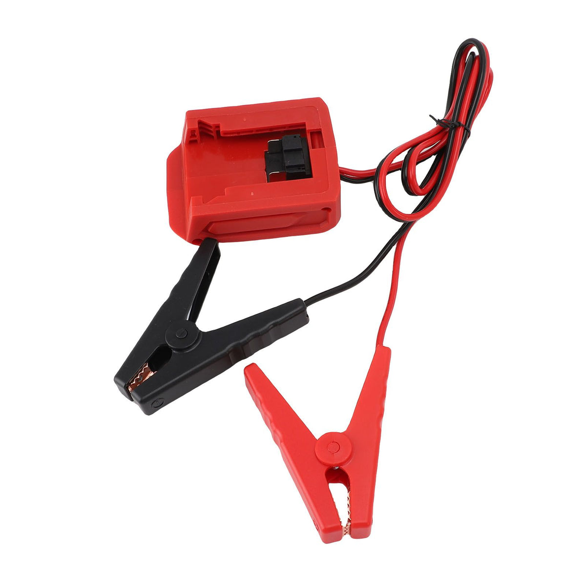 Everything Baby car jumper cable clamp for 18V lithium battery, portable booster cable for automotive or ride-on vehicles.