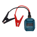 Portable car jump starter for Makita batteries with heavy-duty 10AWG cables, designed for automotive emergencies and power support.