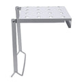 Silver foldable ladder platform from Everything Baby, used as a versatile work and extension ladder for home renovation projects.