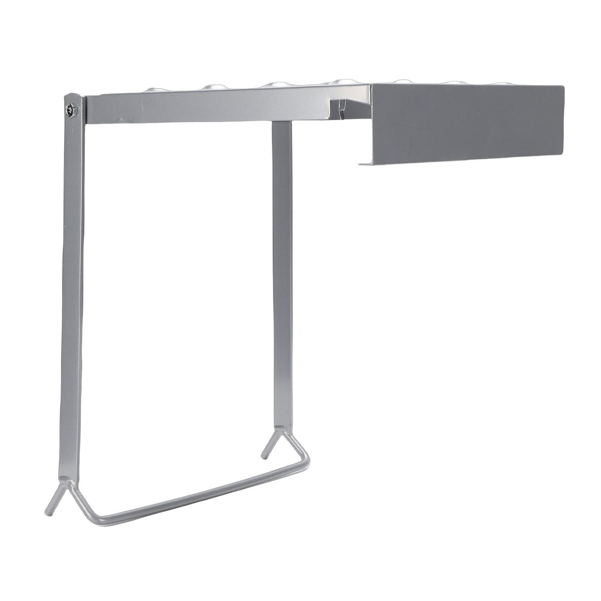 Foldable silver ladder platform from Everything Baby, multifunctional work and extension ladder for home renovation and DIY projects.