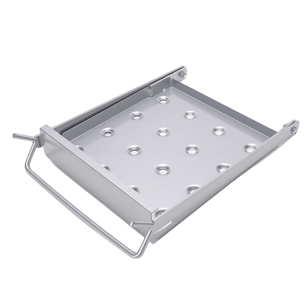 Silver multifunctional foldable ladder platform for home renovation, suitable for kids' building toy activities, by Everything Baby.