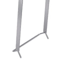 Silver foldable ladder platform by Everything Baby, a multifunctional extension work platform suitable for home renovation tasks.