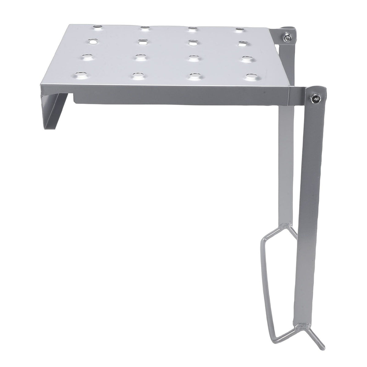 Silver foldable ladder platform by Everything Baby, versatile extension for home renovation and building projects.