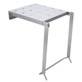 Foldable silver ladder platform by Everything Baby, versatile work platform suitable for home renovation and building projects.
