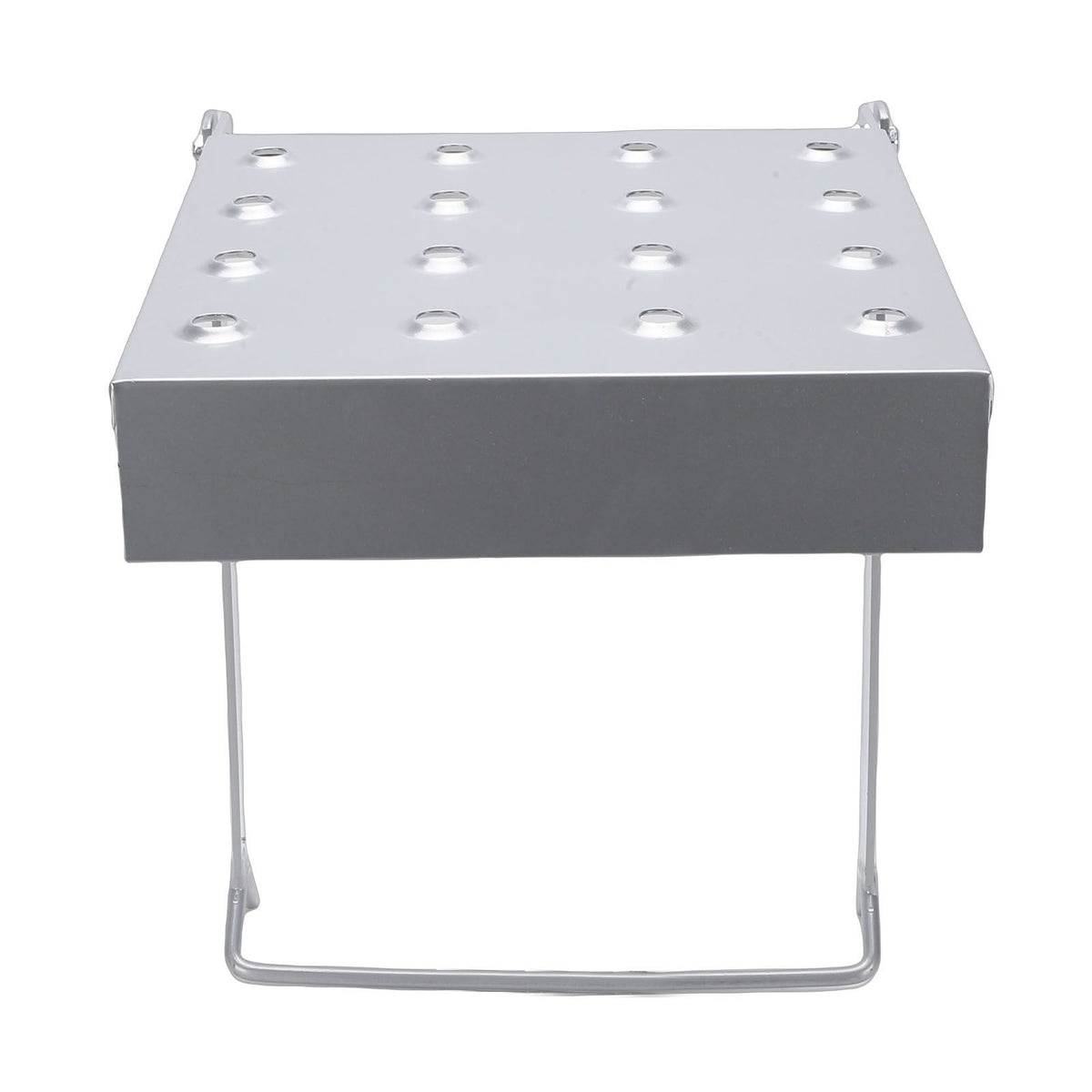 Silver foldable ladder platform by Everything Baby, versatile work platform for home renovation and building projects.