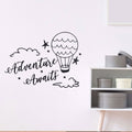 Removable wall sticker of cute cartoon clouds and balloons for kids' room decor, featuring playful designs from Everything Baby.