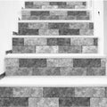 Self-adhesive brick grain pattern stair sticker by Everything Baby, suitable for wall and floor decor in children's play areas.