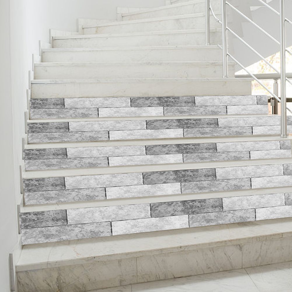 Simulation brick grain pattern stair sticker by Everything Baby, self-adhesive wall and floor decor for kids' room or play area.