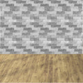 Self-adhesive simulation brick grain pattern stair sticker for home decor, suitable for kids' rooms and building toy themes.