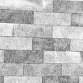 Self-adhesive stair sticker with simulation brick grain pattern for home decor, suitable for kids' rooms and building toy decor.