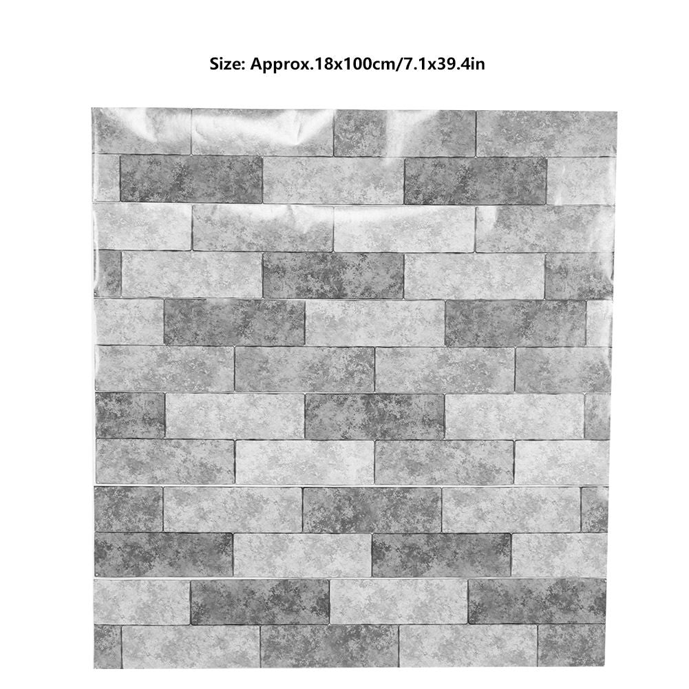 Self-adhesive brick grain pattern stair sticker by Everything Baby, suitable for wall and floor decor in kids' play areas.