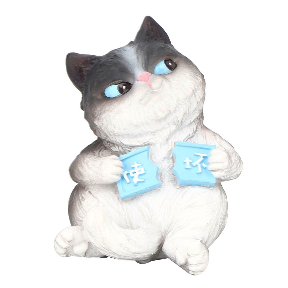 Mini simulation cat animal figurine toy by Everything Baby, suitable for cake decor and pretend play for kids.