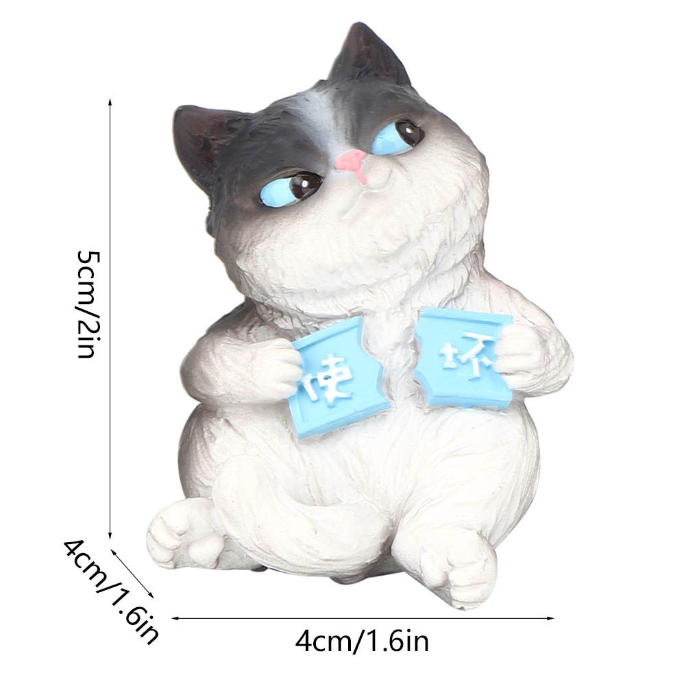 Mini simulation cat animal figurine toy by Everything Baby, ideal for cake decorating, car decor, and pretend play for kids.
