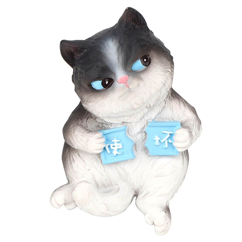 Mini simulation cat animal figurine toy by Everything Baby, perfect for cake decorations, car decor, and pretend play for kids.