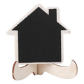Set of 10 mini wooden display blackboards for art crafts, perfect for baby and kid's toy decorating and message boards.
