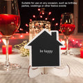 Mini wooden display blackboard set with 10 pieces for baby and kids' craft projects, perfect for wedding and event decorations.