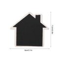 Set of 10 mini wooden display blackboards for baby and kids' toy crafts, ideal for messages and decorations.