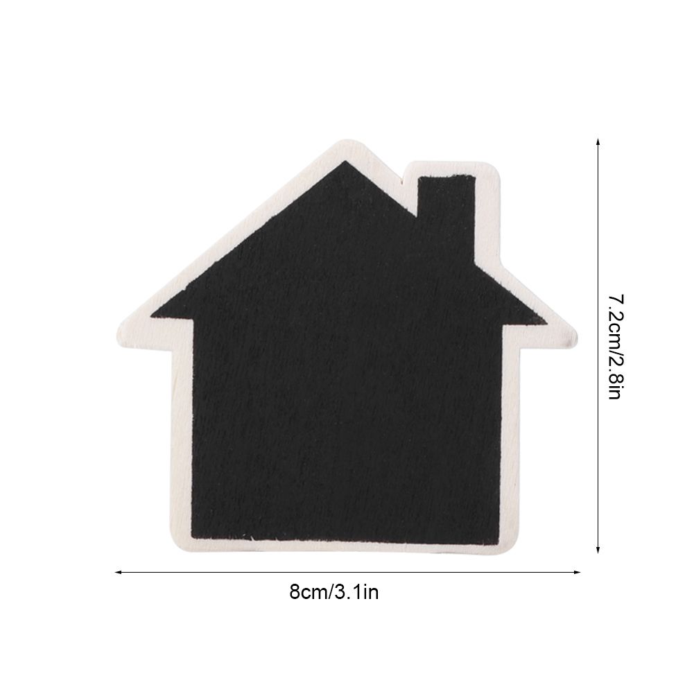 Set of 10 mini wooden display blackboards for baby and kids' toy crafts, ideal for messages and decorations.
