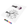 Baby boy at birthday party signing in with fingerprint signature art, part of Everything Baby’s kids' art and drawing toy collection.