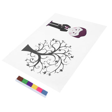 Baby boy at birthday party signing in with fingerprint signature art, part of Everything Baby’s kids' art and drawing toy collection.