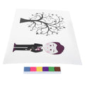 Baby boy birthday party fingerprint signature sign-in artwork by Everything Baby, featuring colorful handprint and drawing elements for kids.