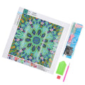 Handmade diamond painting kit for kids featuring colorful full drill designs, perfect for DIY home decor and creative outdoor play.