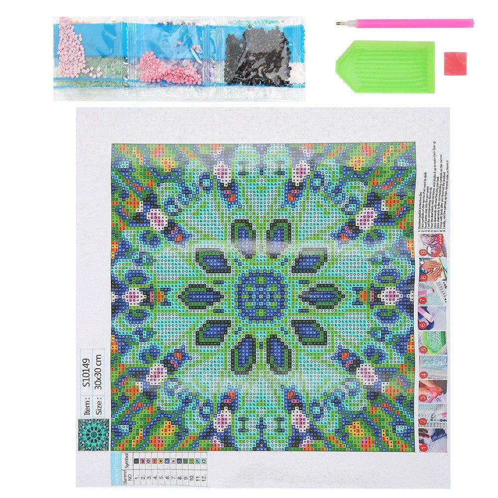 Colorful diamond painting kit for kids featuring child-friendly designs, perfect for DIY home decor and creative outdoor play.