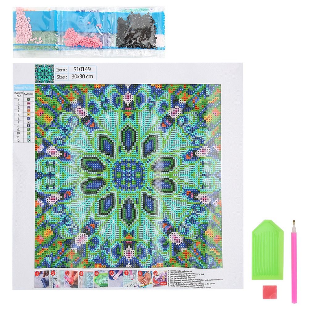 Colorful diamond painting kit for kids featuring a playful design, perfect for DIY home decor and creative outdoor play.