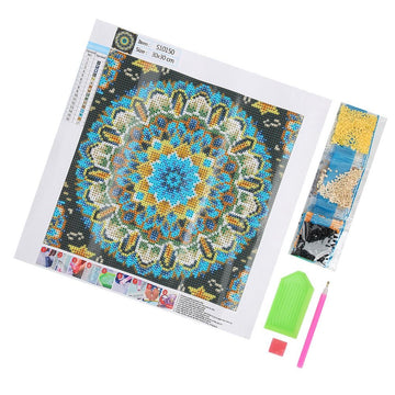 Colorful diamond painting kit for kids featuring a playful design, perfect for DIY home decor and creative outdoor play.
