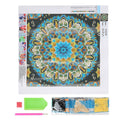 Colorful diamond painting kit featuring a children's outdoor scene, handmade DIY craft for kids' home decor and gifts.