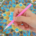 Colorful kids' diamond painting kit featuring a full drill design with playful images, perfect for DIY home decor and gifts.