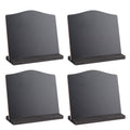 Set of four double-sided mini blackboard ornaments by Everything Baby, ideal for home or hotel desk decoration.